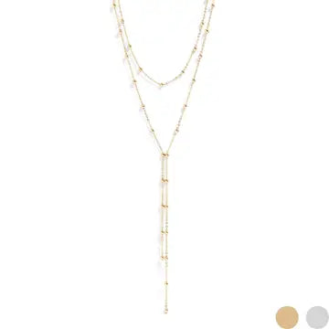 layered stainless steel necklace