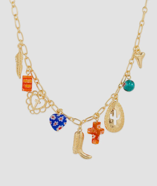 Boho Cowgirl Charm Necklace