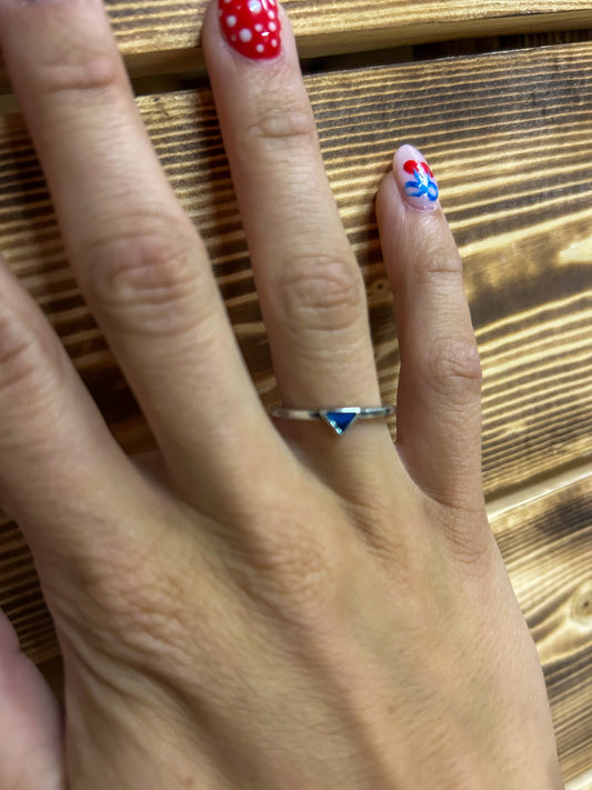 Turquoise Triangle Ring