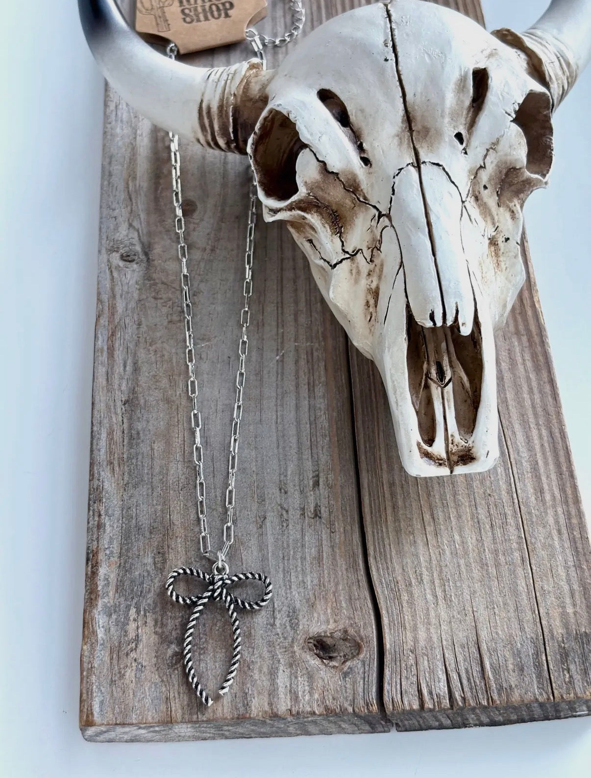 Croquette Bow Ribbon Necklace