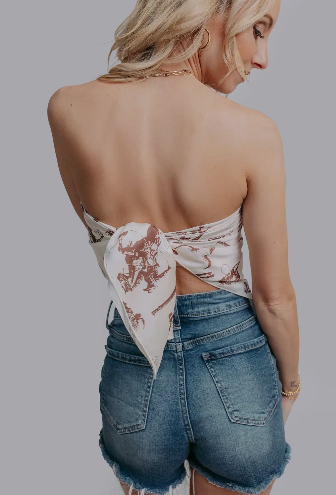 Cowboys and Indians Bandana Top (one size fits all)